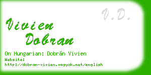 vivien dobran business card